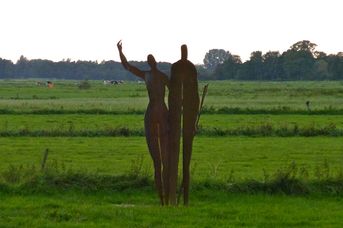 Scheuerpfahlskulptur "Silhouette"