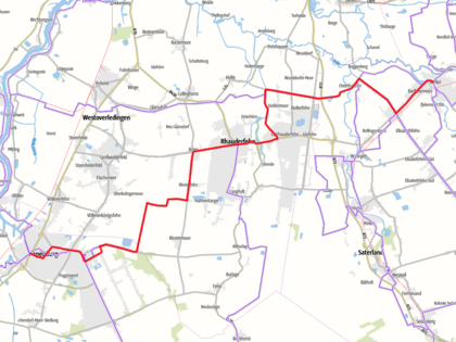 Karte Fehnroute Etappe 3